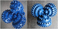 Mavi renk Çelik düğme 12-1 / 4 &amp;#39;&amp;#39; IADC537 TCI Rulo Tricone Kaya Matkap Uçları Tungsten Karbür Sert Kaya