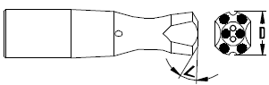 R32 Raybalama düğmesi ucu Pilot adaptörü