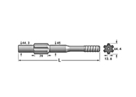 Hd712 788mm Şaft Adaptörü Özel Logo Su Kuyusu Sondajı
