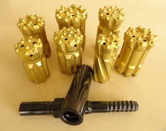 Küresel / Balistik Düğmeler ile T38 T45 T51 Tungsten Karbür Matkap Uçları