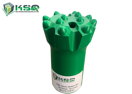 Uzun Ömürlü Matkap T38 Dişli Buton Bit Çapı 76mm