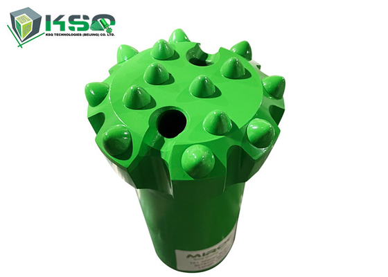 T51 89mm matkap Dth Çekiç Düğme Bitleri Tungsten Karbür / 14 Düğme Filmiş