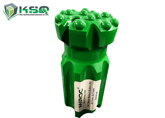 Filmiş Tungsten Karbid Eklemeleri Kaya Buhran Araçları T45 76mm Retrac Düğme Bits