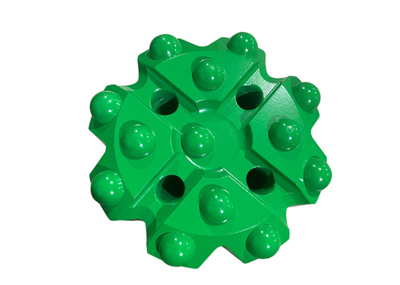 Yeşil / Mavi Retrac Button Bit Orta sertden sert kaya madenciliği parçaları için T-WIZ60-115