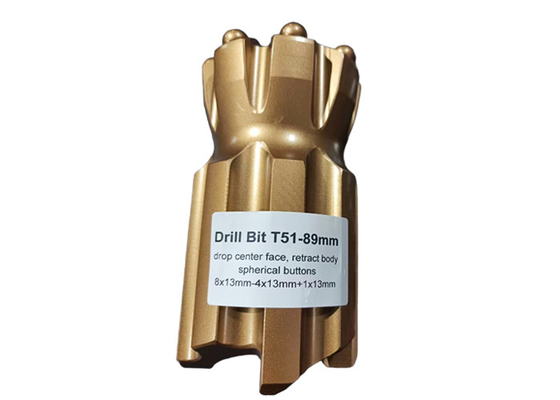 T51-89mm Retrac Tungsten Karbür matkapı uzun süreli matkap performansı için