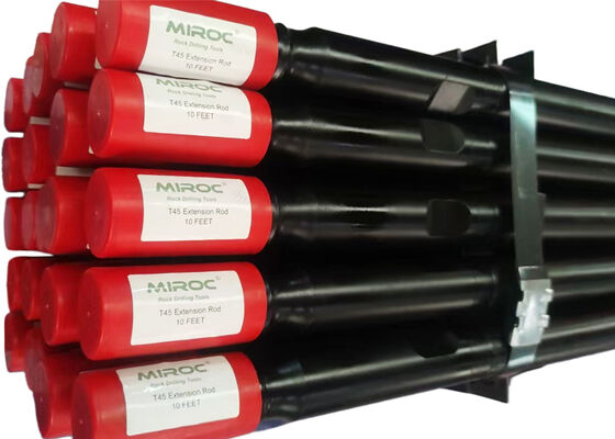 T38 ,T45  China Threaded Extension MM Rock Drill Rod for Drilling