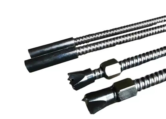 Madencilik Tünel Açma Yamaç Stabilizasyonu için Tam Dişli Dövme Kendinden Delmeli Ankraj Cıvata Sistemi R23 R32 R38 R51 T76