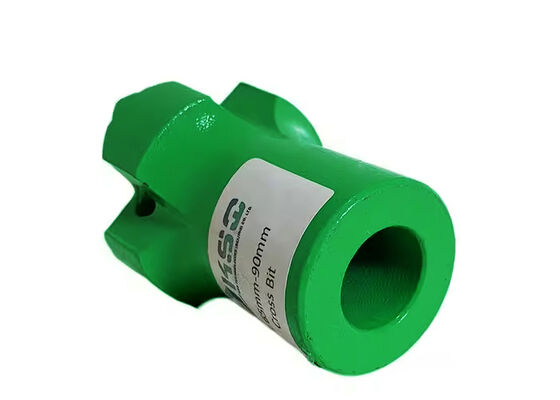 Yüksek aşınma direnci Taper Cross Drill Bit For Hard Rock Blasting Tungsten Carbide Button