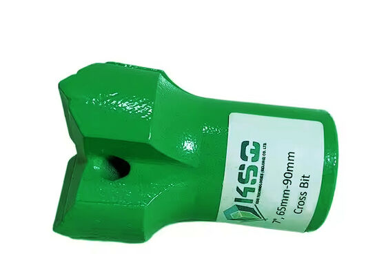 Yüksek aşınma direnci Taper Cross Drill Bit For Hard Rock Blasting Tungsten Carbide Button