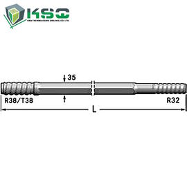 R32 Drifter Rafı R / T38-Hex 35-R32 Yıkama Deliği 9.5 mm