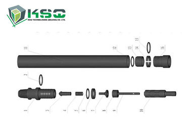 Tungsten Karbür Kaya Delme Aletleri Matkap Ucu / Madencilik için Yedek Parça