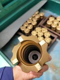 Yüksek Hızlı Kaya Manyetik Geri Çekilebilir Matkap Ucu Altın Rengi 34-115mm Dia