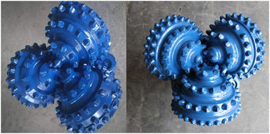 Mavi renk Çelik düğme 12-1 / 4 &#39;&#39; IADC537 TCI Rulo Tricone Kaya Matkap Uçları Tungsten Karbür Sert Kaya