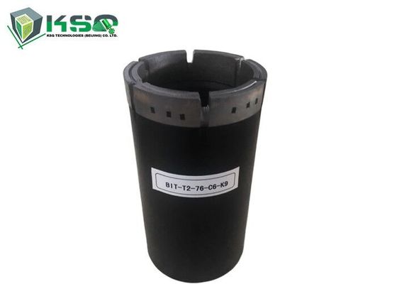 Geoteknik karot delme için T2-76mm Emprenyeli Elmas karot ucu