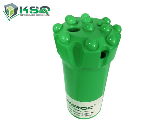 T38 - 76mm Düşme Merkezi / Düz Yüz Yüksek Aşınma Direnci Dişli Matkap Düğme Uçları