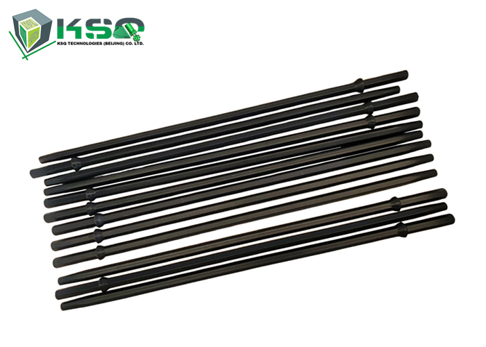 H22x108mm Taper Drill Çelik Çubuk 4/6/7/11/12 Derece Uzunluğu 800mm Top Hammer Drilling için