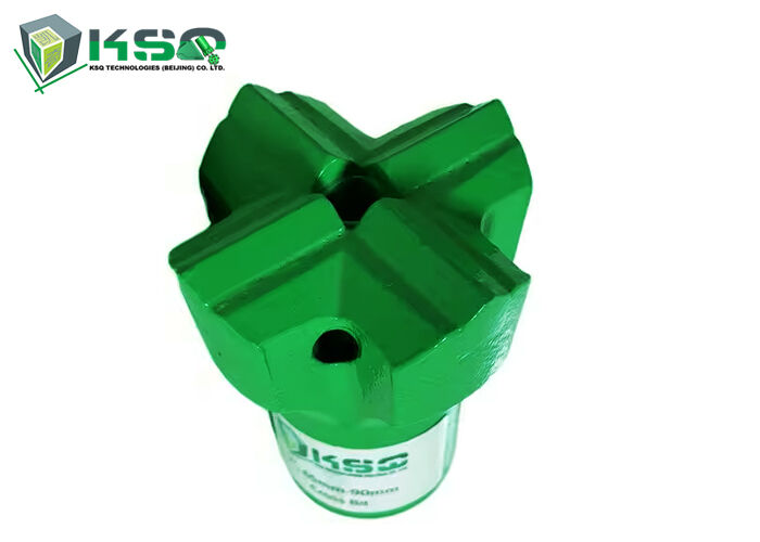 Yüksek aşınma direnci Taper Cross Drill Bit For Hard Rock Blasting Tungsten Carbide Button