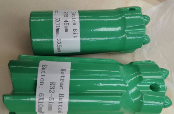 Tipped Balistik Atlas Copco Sert Açılabilir Matkap ucu Madenciliği Tünelleme