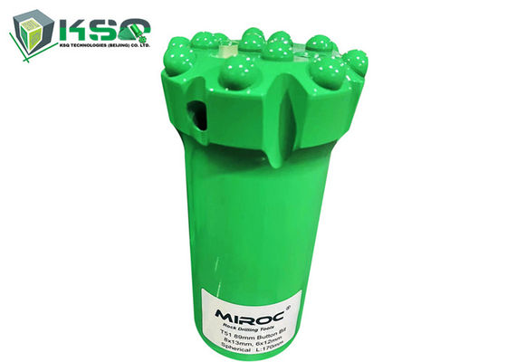 T51 89mm Düğme Matkap Ucu Tungsten Karbür / 14 Düğme Dişli