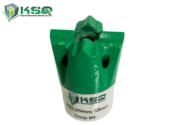 H25 Dia 35mm-57mm Madencilik İpliği İçin Düğme Matkap Ucu