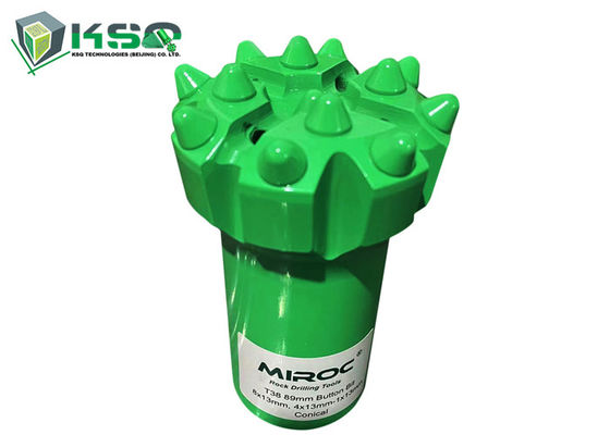 T38 - 89mm Kaya Kuyruklama için Küresel / Balistik Düğmeler Düğme Düğme Bitleri