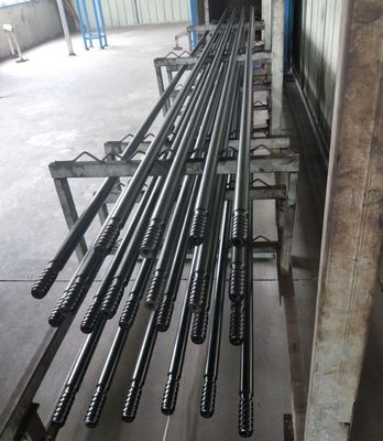 En Çekiç Uzatma Dişli Matkap Çubuk T45 T38 Erkek - Erkek Tipi Uzunluk 3050mm