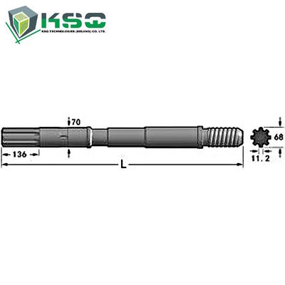Atlas Copco Matkap ucu Adaptörü COP2160EX, COP 4050EX, COP4050MUX