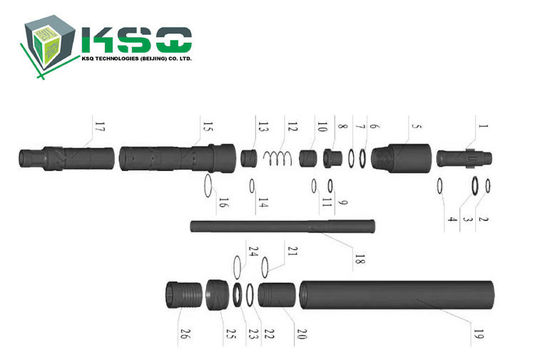 CNC Freze Kaya Delme Aletleri Madencilik için Su Sondajı Delme Çubuğu