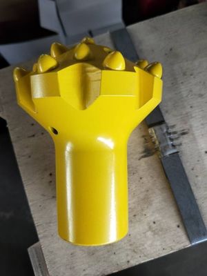 Dişli Düğme Madenciliği Sert Kaya Delme Araçları Tungsten Karbür Uçlar