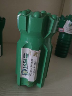 Yumuşak Kaya Delme T45 76mm Dişli Düğme Bit Balistik Hızlı Penetrasyon Ile Geri Çekilebilir Matkap Ucu