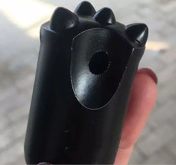 Kaya Sondaj Konik Düğme Bit / 12 Derece Yüksek Hızlı Matkap Uçları Kısa Etek Çapı 30 35 38mm