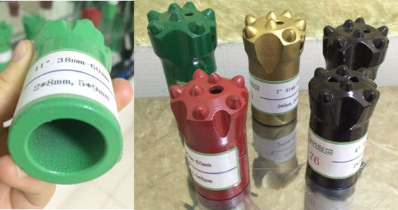 Küçük Delik Kaya Delme için Konik Keski Matkap Ucu Konik 7 11 12 Derece Düğme Bit