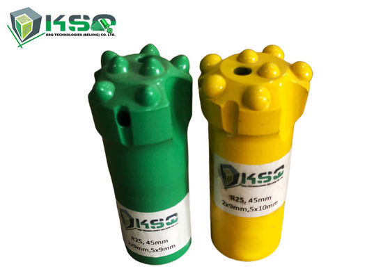 Sürüklenen ve Tünel Açma için Küresel Düğme Uçları Kaya Delme R25