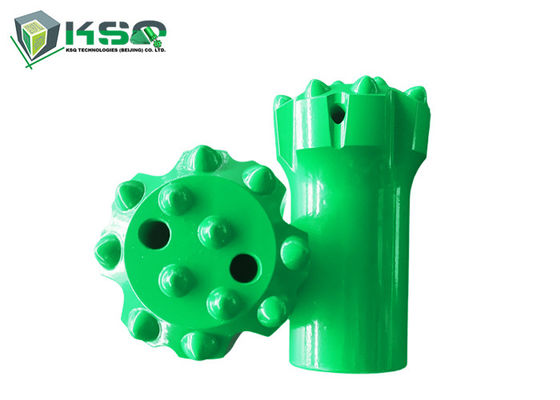 Üst Darbeli Delme için 12 Düğme Düz Yüz Çapı 76mm T45 Matkap Ucu