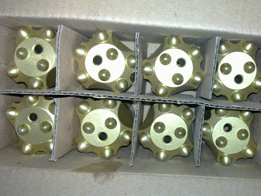 Tungsten Karpit Madenciliği Delici Aletleri, 7 ° Taşocağı 34mm Konik Düğme Biti